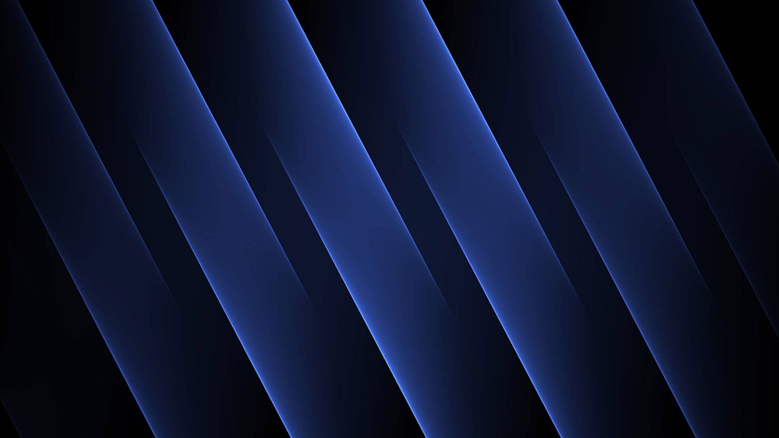 2560x1440 Blue Stripes Abstract Black Background