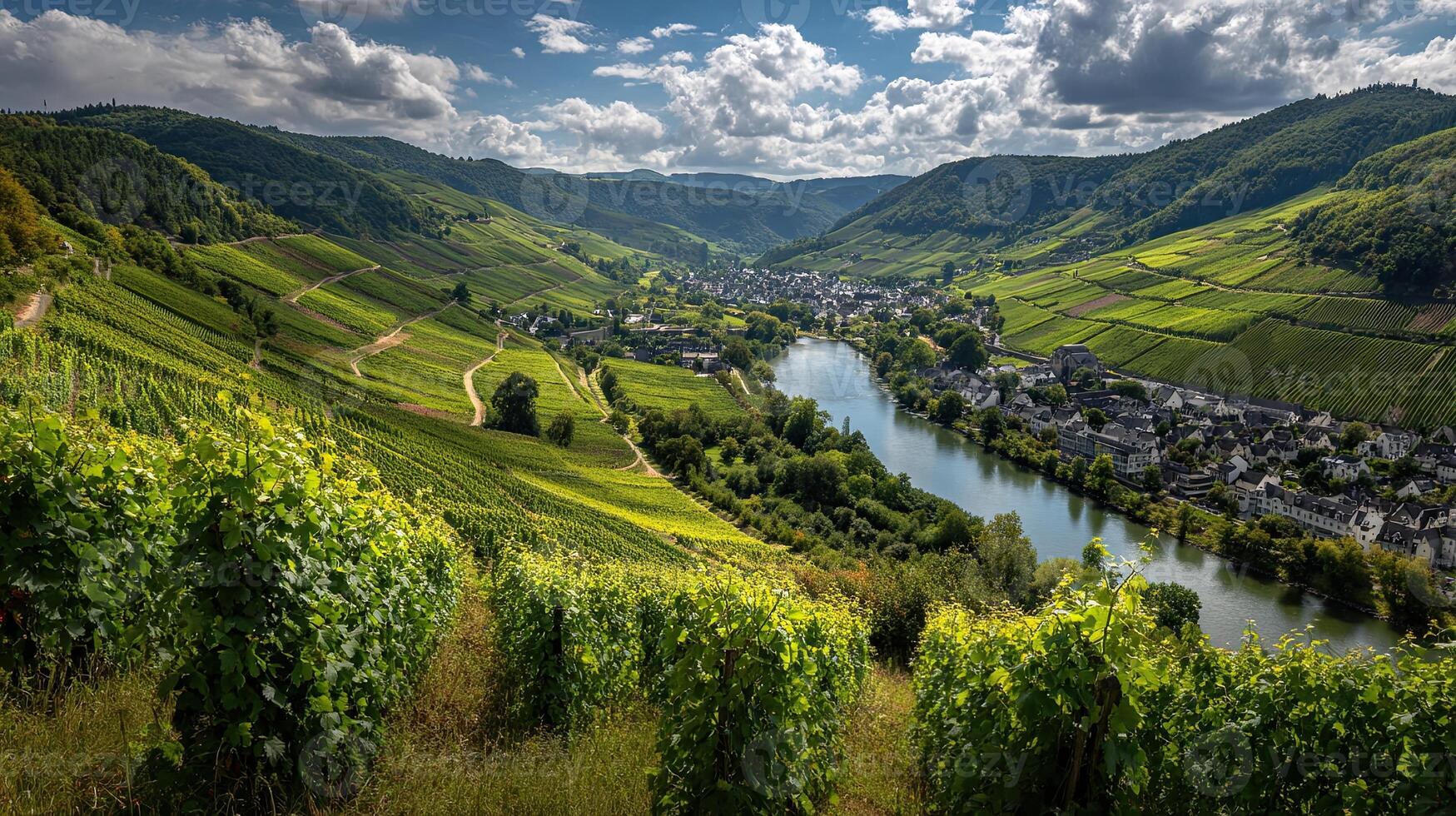 1749x980 Landscape Germany with moselle river vineyards sandstone rock formations german autumn