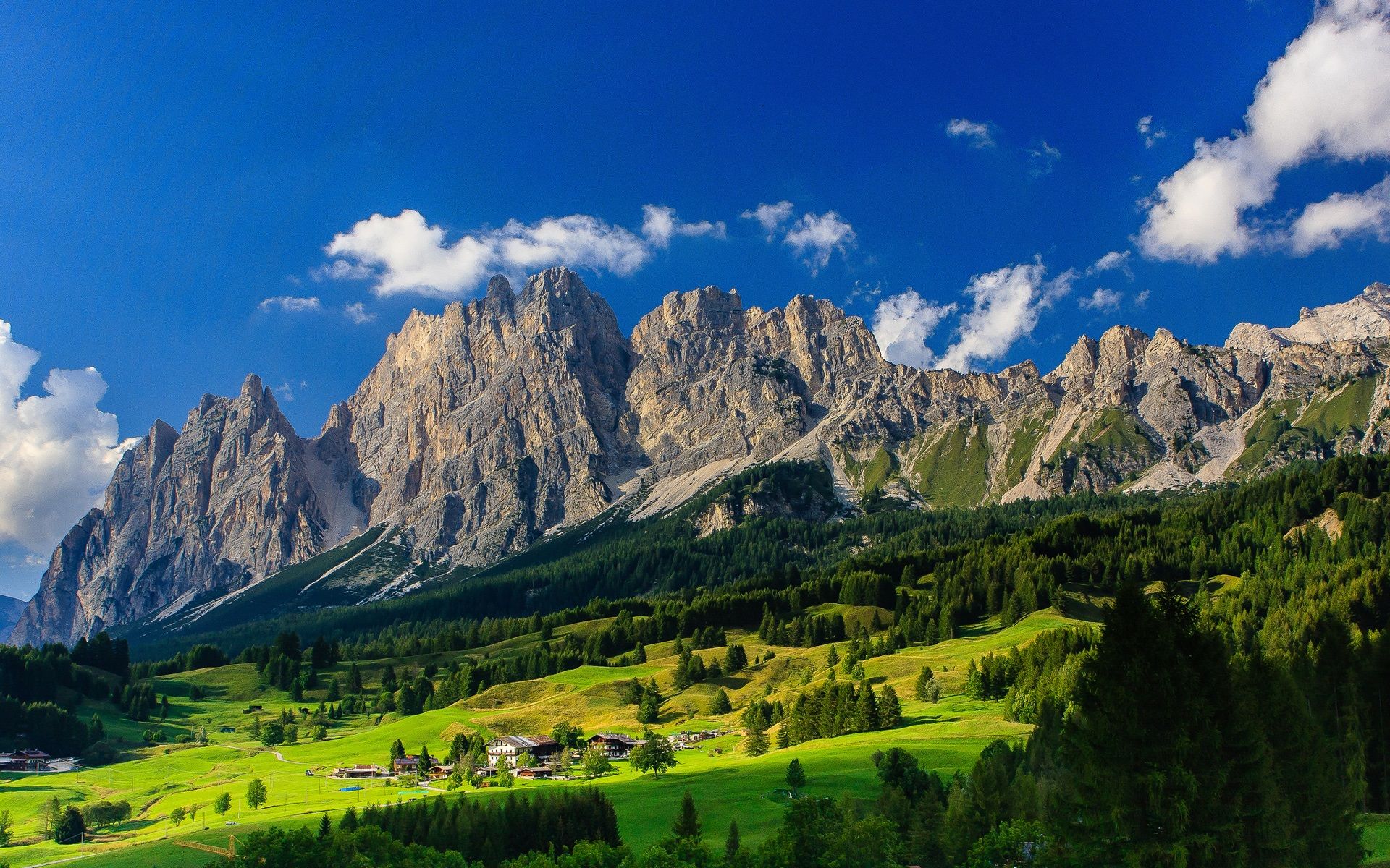 1920x1200 Wallpaper Bavaria, Germany, mountains, village, trees, green, blue 1920x1200 Picture, Image