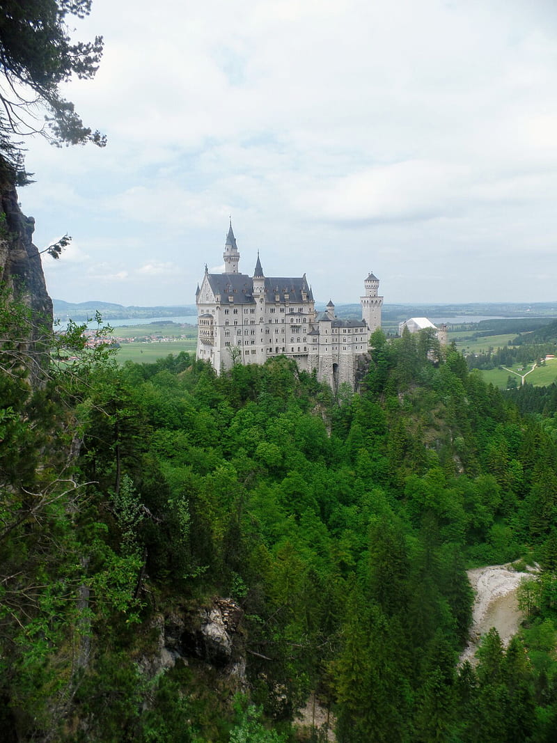 800x1067 Nice Castle, germany, grass, green, sky, trees, view, HD phone wallpaper