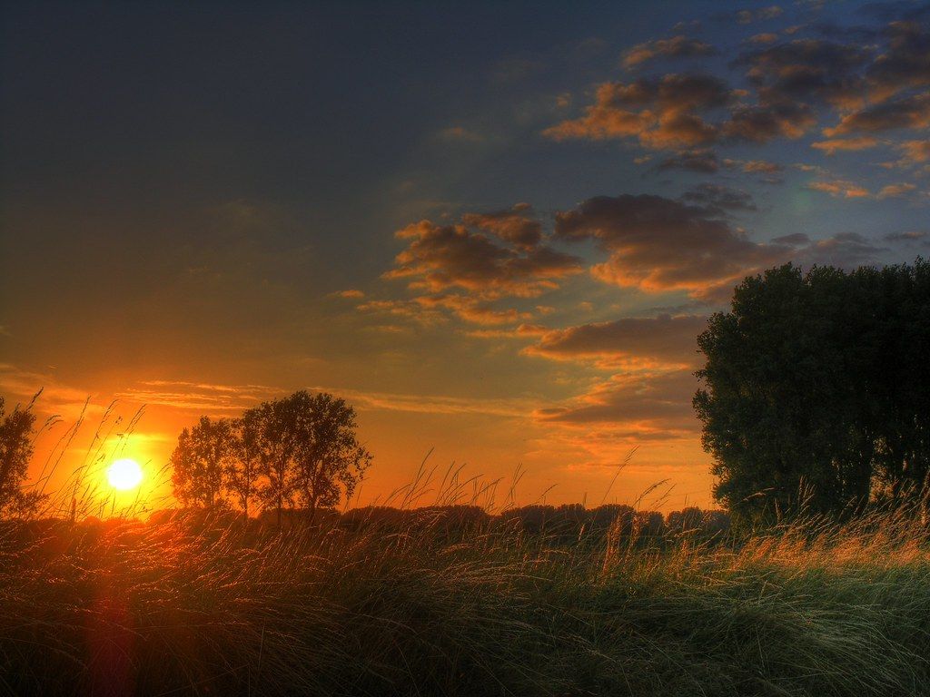 1024x768 Germany, Zons Sunset. Dennis Börner