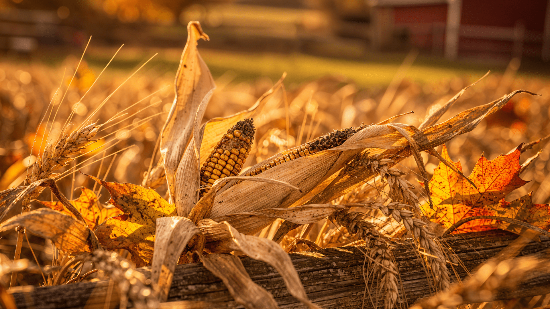 1920x1080 Golden Harvest: Autumn Farm 4K Ultra HD Wallpaper