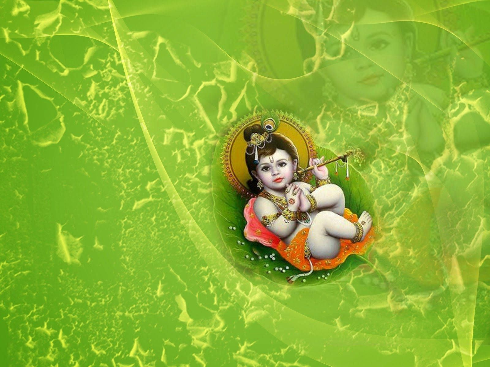 1600x1200 Download Small Laddu Gopal Wallpaper