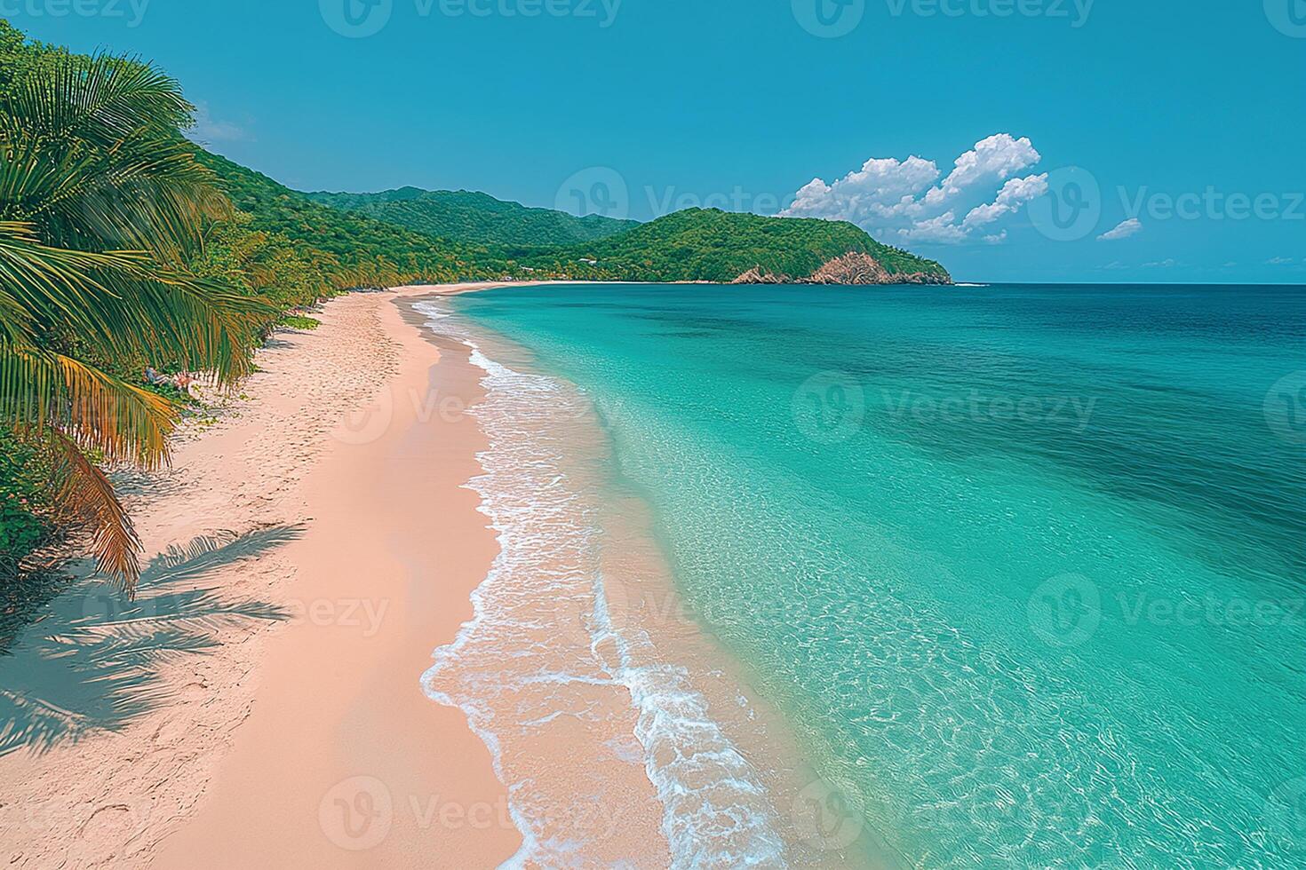 1470x980 Flamenco Beach Puerto Rico top view realistic place