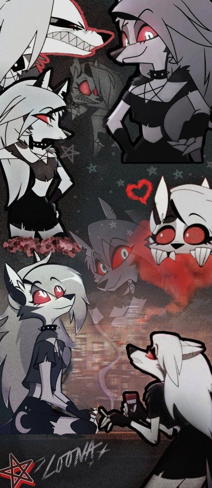 720x1650 Loona Wolf Wallpaper