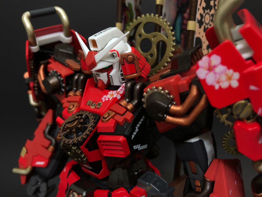 1024x768 Custom Build: MG 1 100 Shin Musha Gundam Musha Of The Flowers