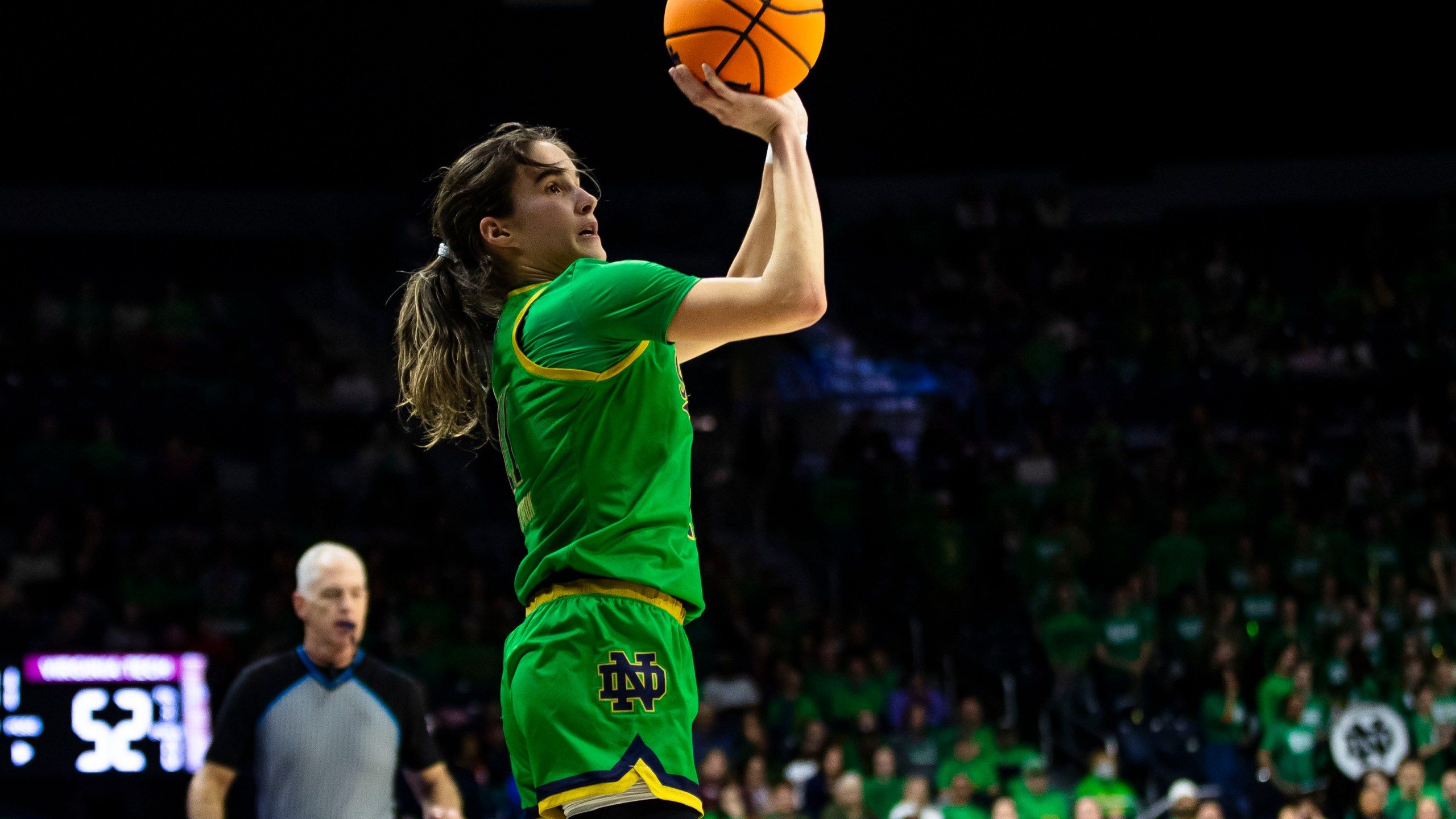2560x1440 Citron, Hidalgo combine for 47 as No. 14 Notre Dame women edge No. 24 Louisville in ACC Tournament