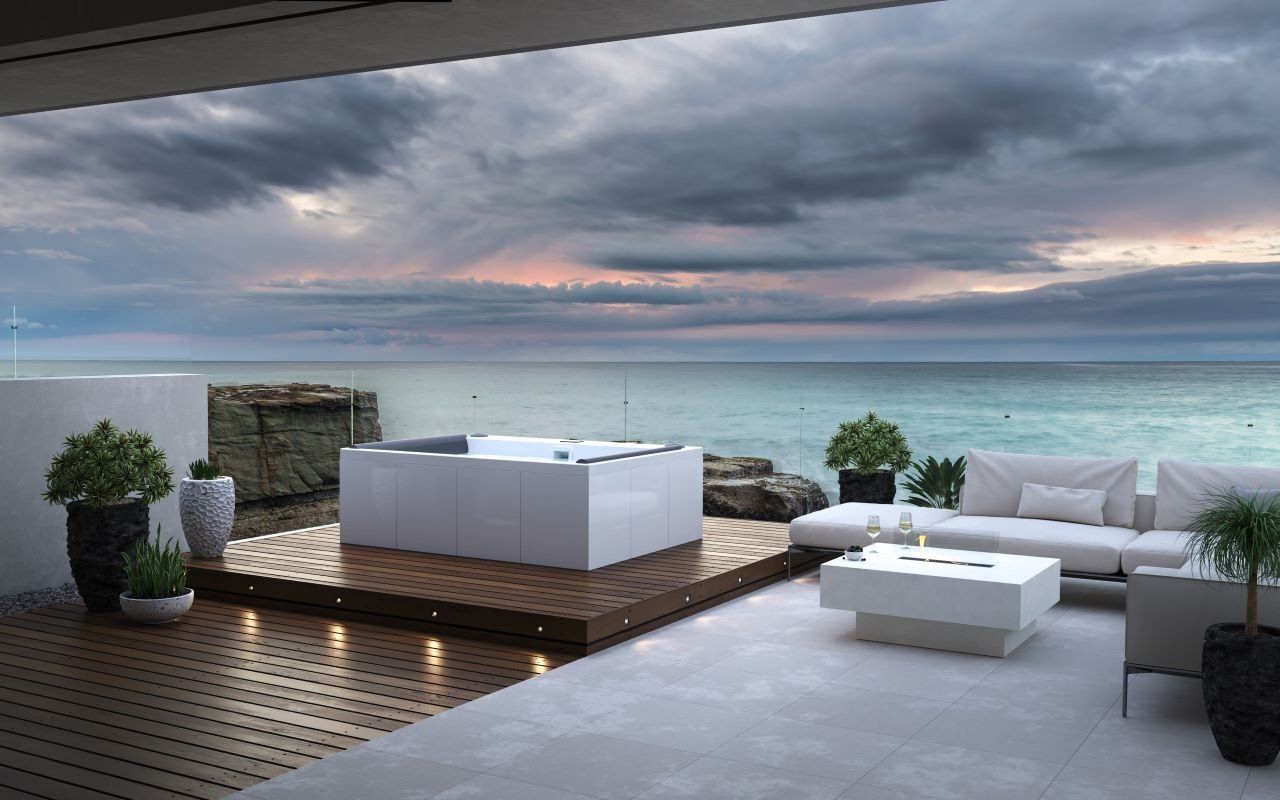 1280x800 【Aquatica Downtown Spa With Composite Siding (220 240V 50 60Hz)】 Buy Online, Best Prices