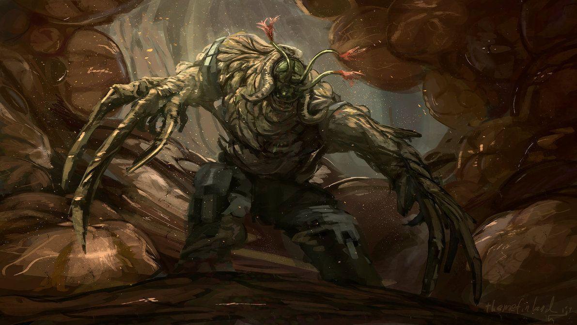 1191x670 Flood combat form by ThemeFinland. Halo flood, Halo armor, Halo game