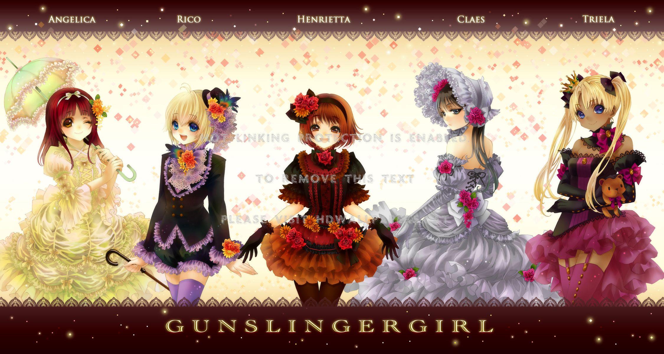 2250x1200 Gunslinger Girl Cartoon Anime