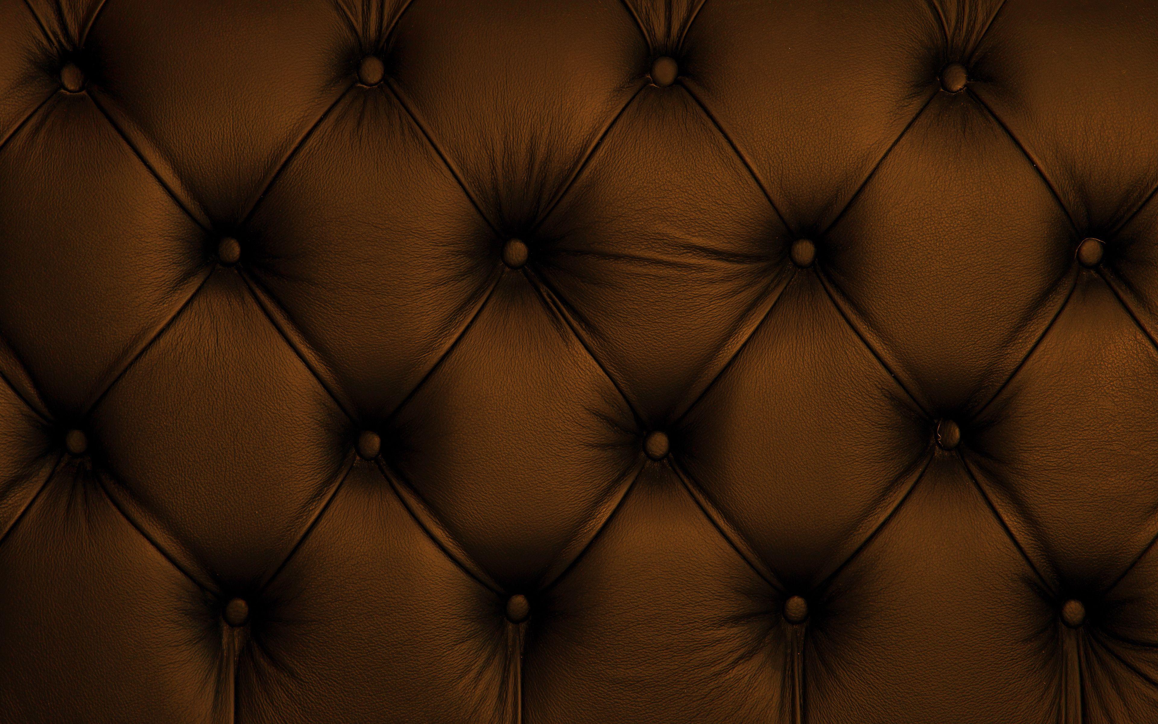 3840x2400 Download wallpaper brown leather upholstery, 4k, macro, brown leather, brown leather background, leather textures, brown background, upholstery textures for desktop with resolution 3840x2400. High Quality HD picture wallpaper