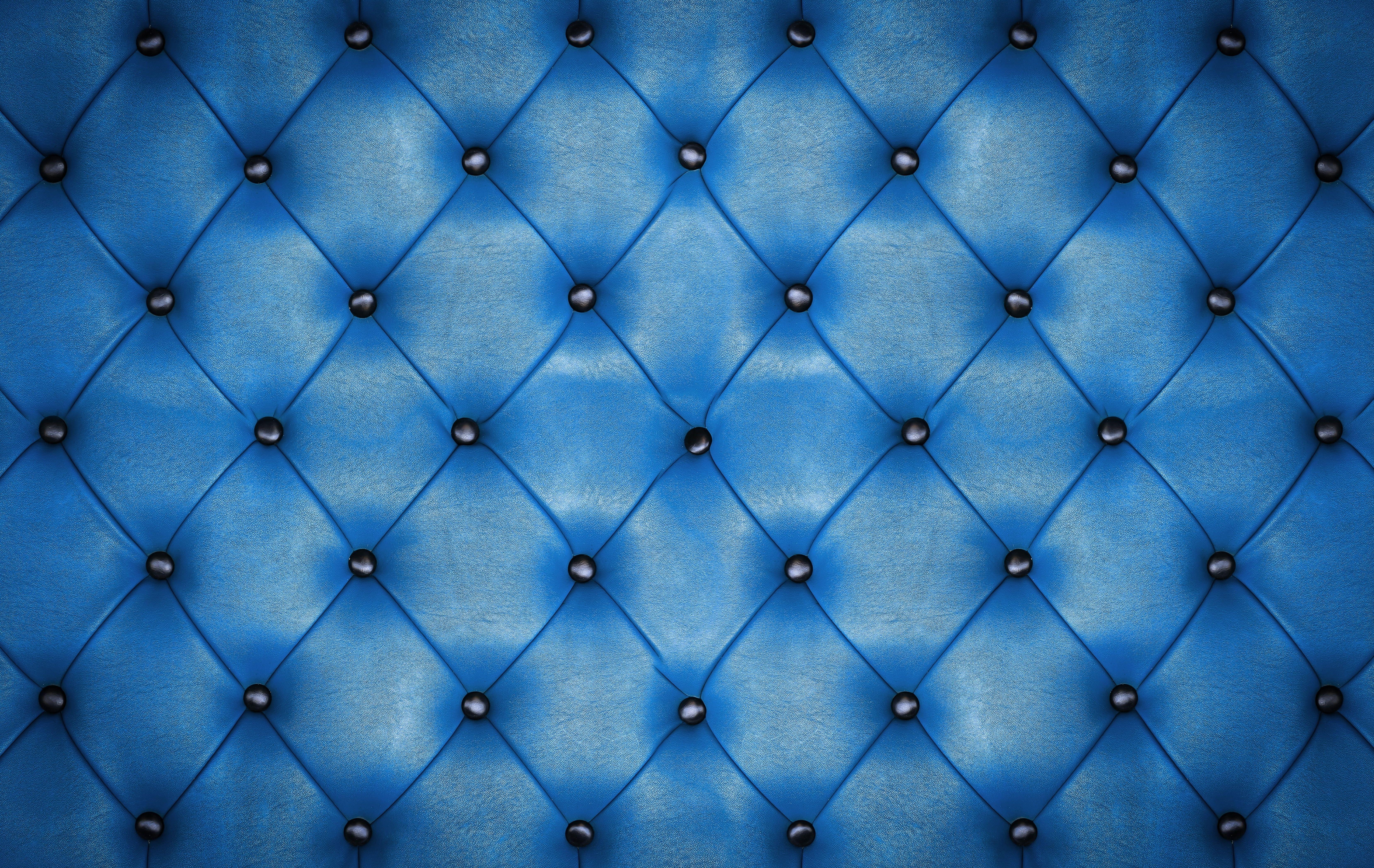 6630x4190 Tufted Blue Headboard, Leather, Texture, Upholstery, Leather Texture Background Wallpaper & Background Download