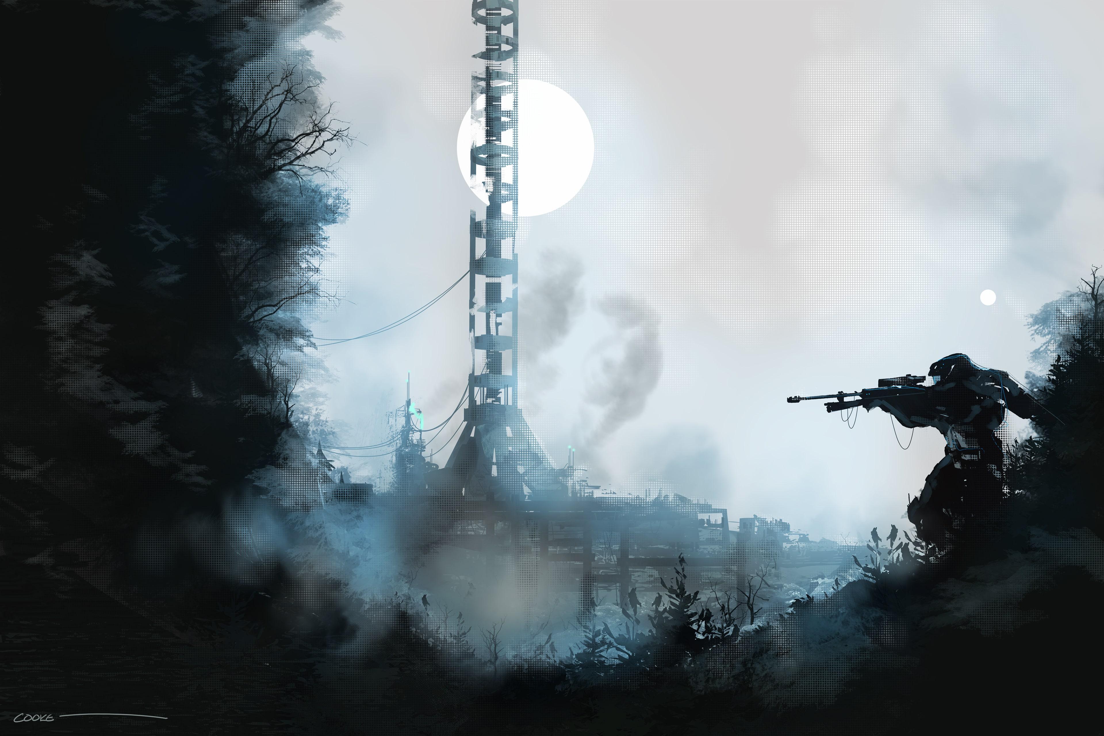 3840x2560 Halo 2017 Art Poster 4k Wallpaper and Free