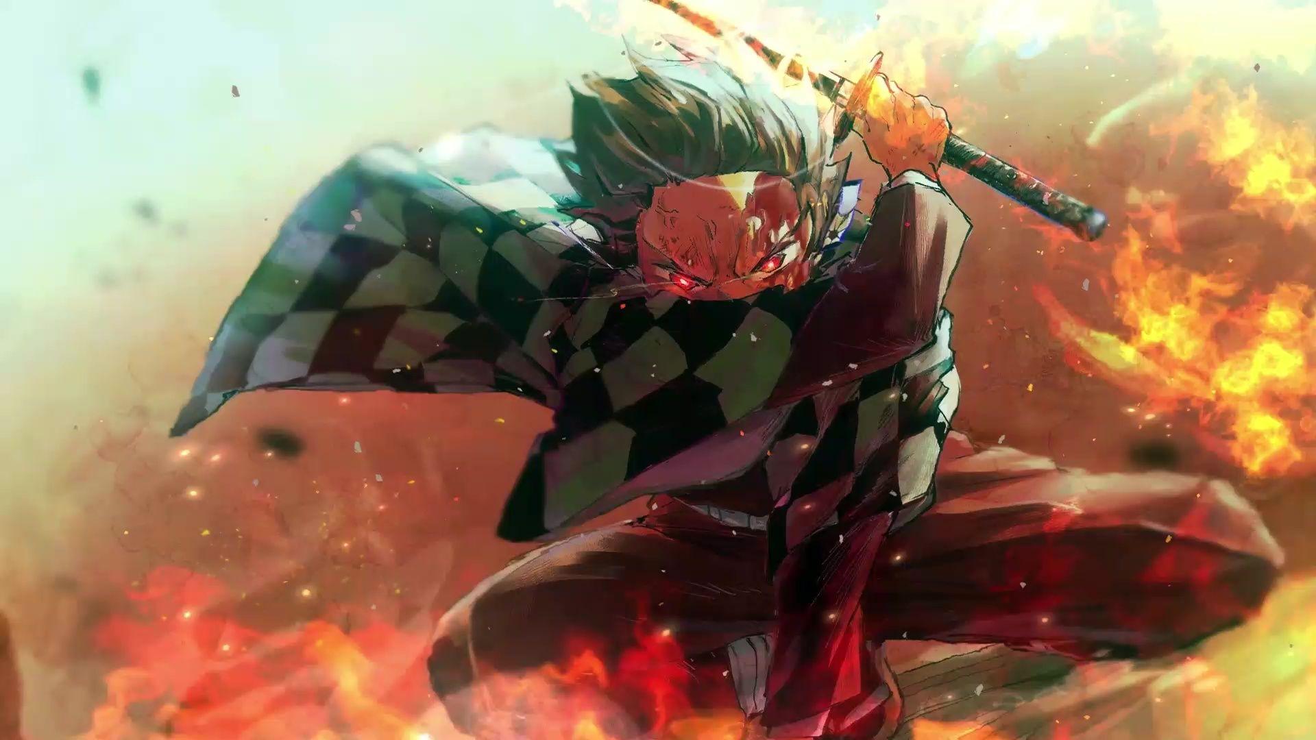 1920x1080 Fire God Tanjiro Kimetsu No Yaiba Live .