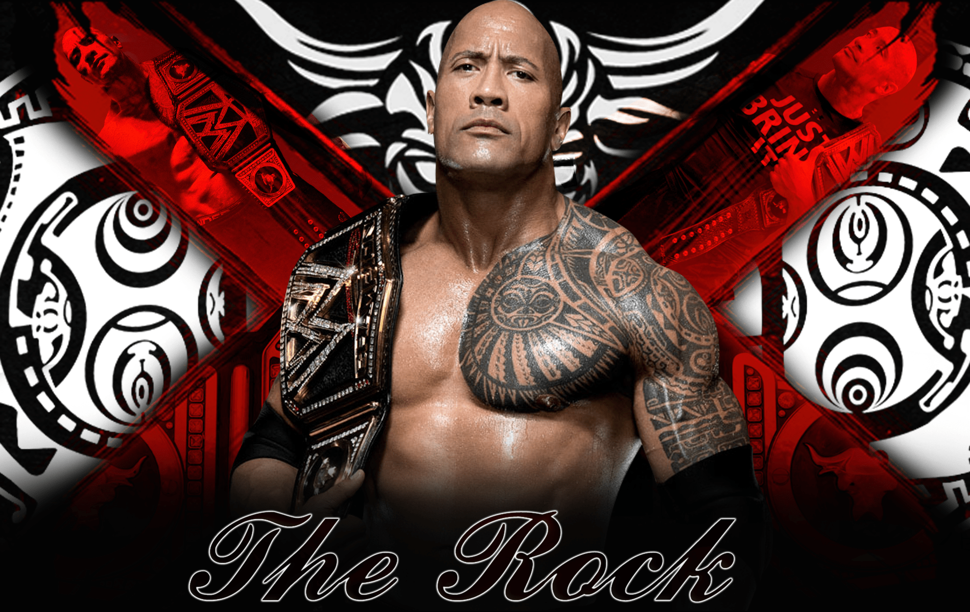 1900x1200 WWE Rock Wallpaper