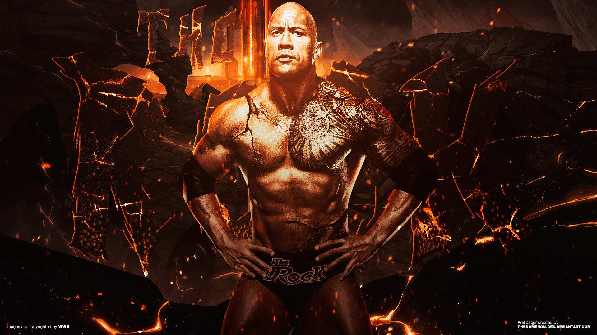 1920x1080 WWE The Rock Dwayne Johnson HD Wallpaper For Desktop