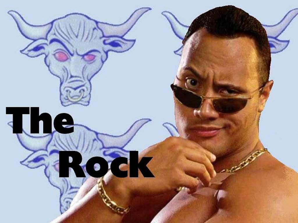 1024x768 WWE Wallpaper: The Rock Wallpaper
