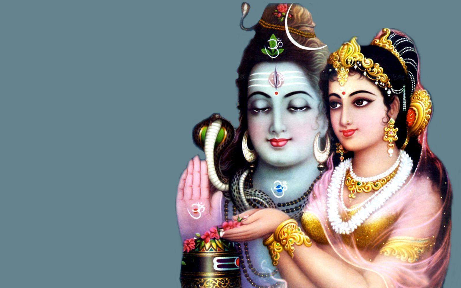 1600x1000 Shiv Parvati Beautiful HD Wallpaper