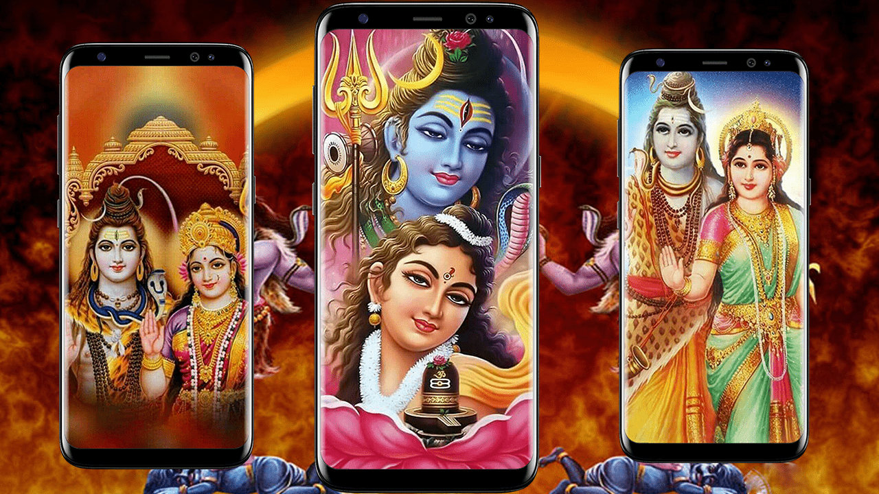 1280x720 Shiv Parvathi HD Wallpaper
