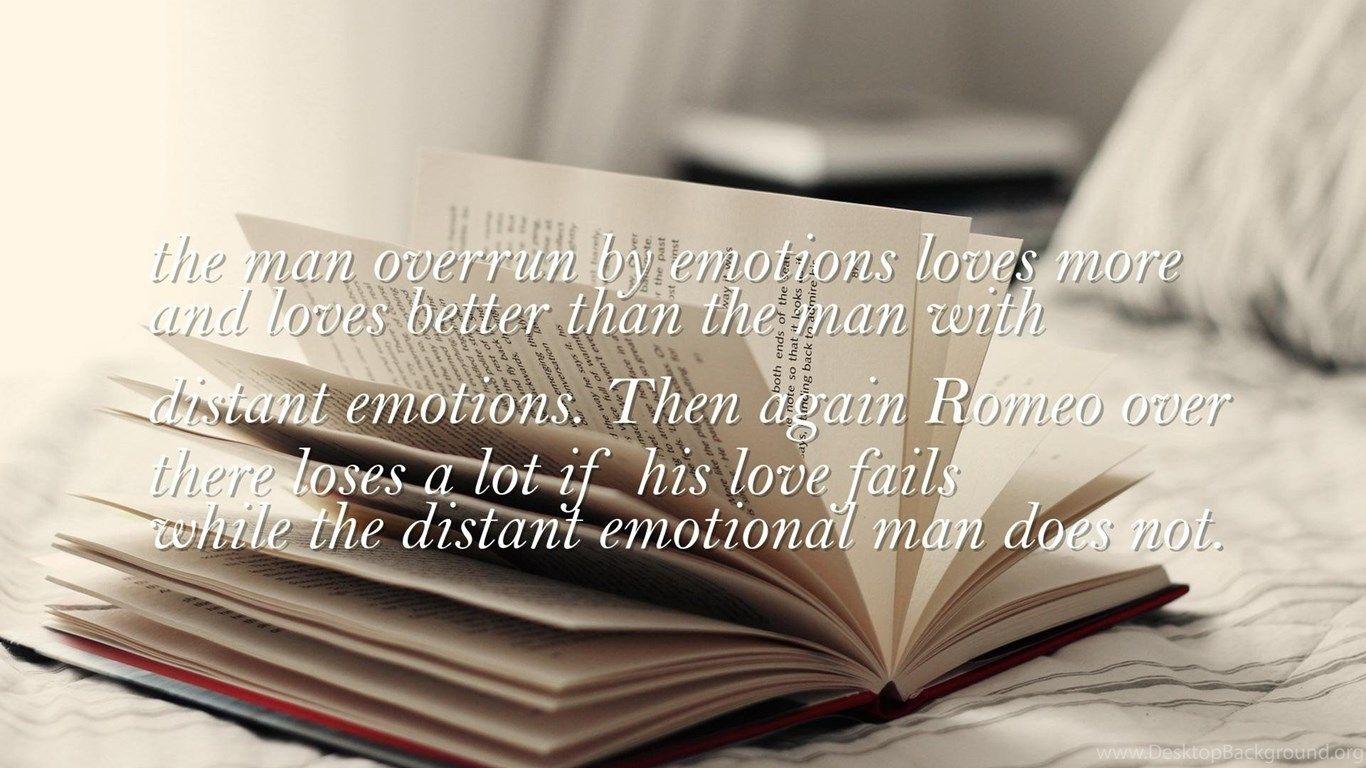 1366x768 Man, Emotions Quotes Wallpaper The Man Overrun By Emotions. Desktop Background