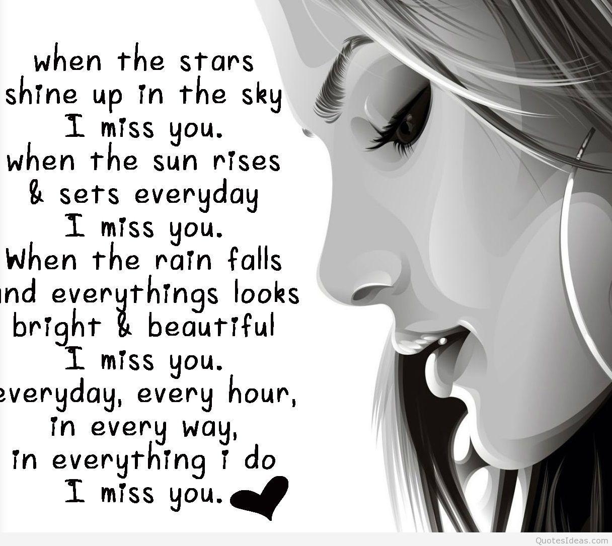 1216x1085 Emotional I Miss U Quotes