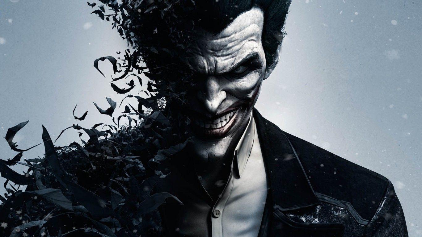 1366x768 Joker Evil Smile Wallpaper