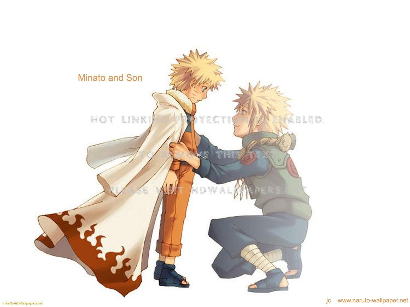 1600x1200 father and son minato naruto anime