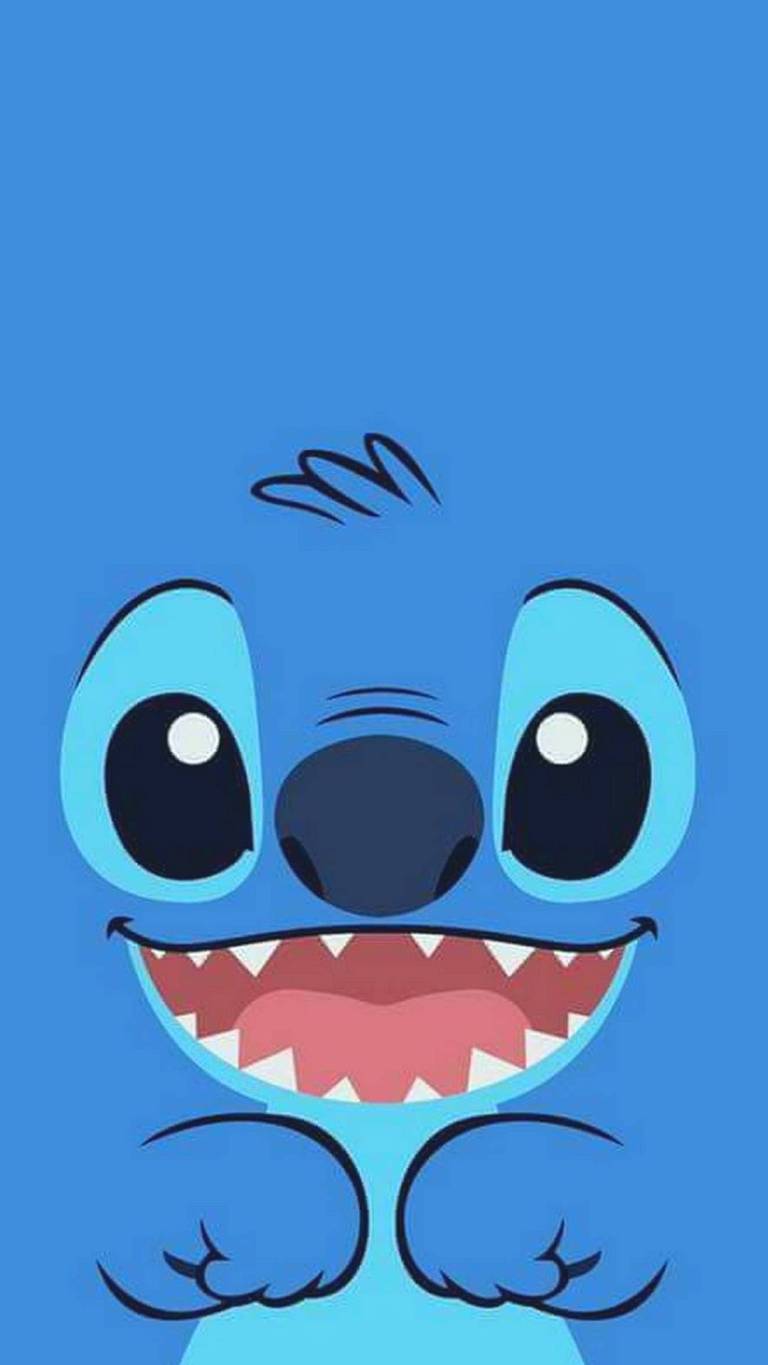 768x1365 Disney Fofa Blue Stitch Minimal Phone Wallpaper ⋆ Traxzee