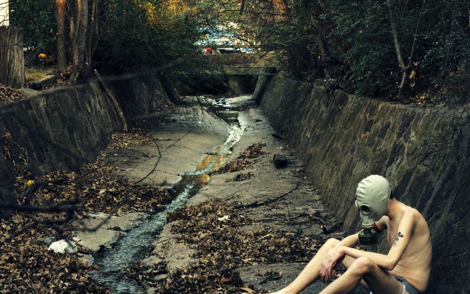 1920x1200 gas mask funny humor jokes parody stalker HD Wallpaper wallpaper