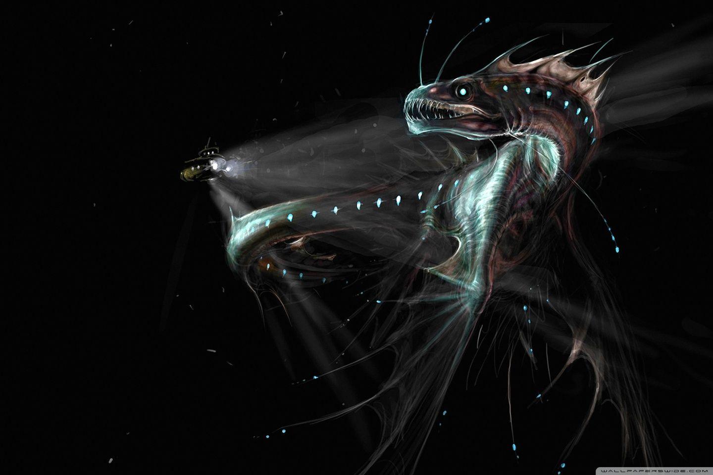 1440x960 Deep Sea Monster Ultra HD Desktop Background Wallpaper for 4K UHD TV : Tablet