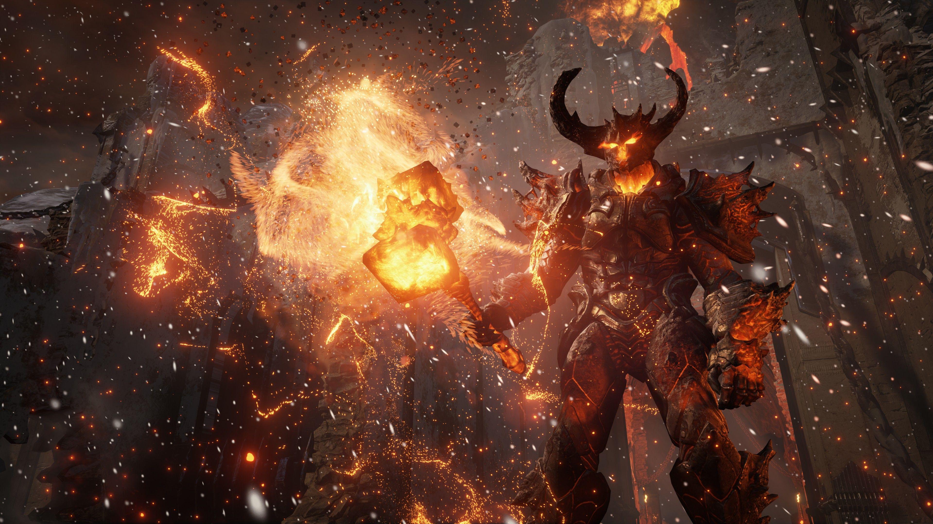 3840x2160 Wallpaper Unreal Engine free game engine, demon face, monster, specifications, review, PS Xbox One, PC, Games
