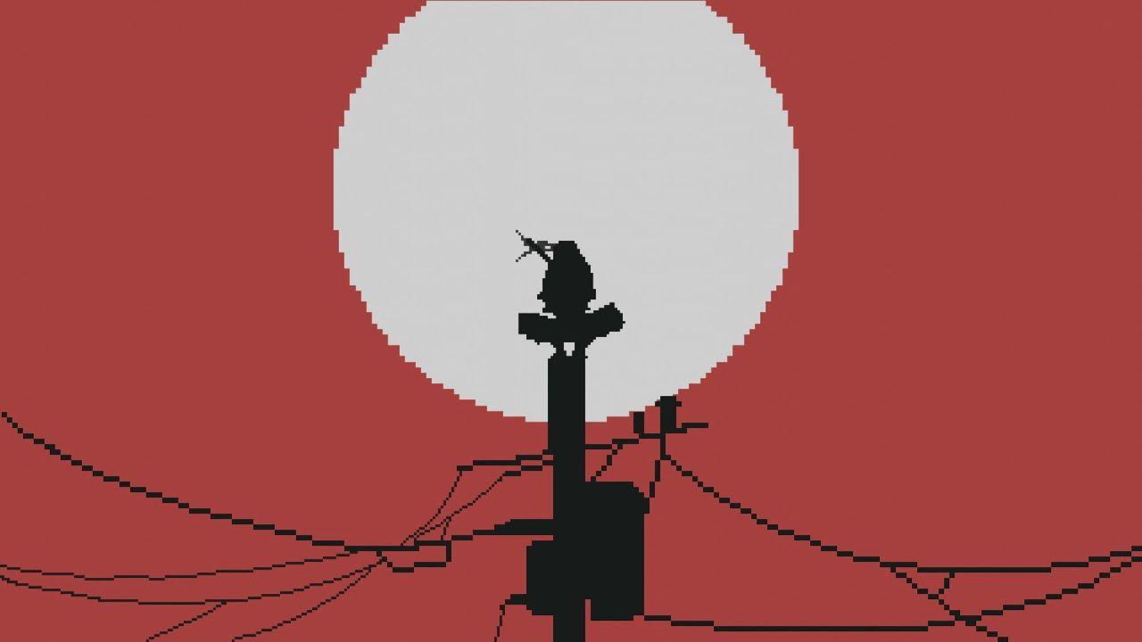 1280x720 Naruto Shippuden Itachi On The Moon pixel animayttion background