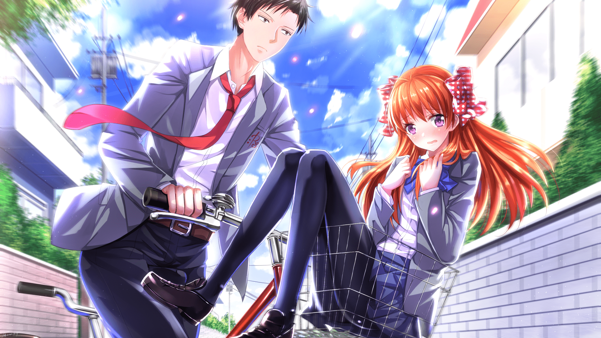 1920x1080 HD Wallpaper: Umetarou Nozaki & Chiyo Sakura From Monthly Girls' Nozaki Kun By Swordsoulsx1080