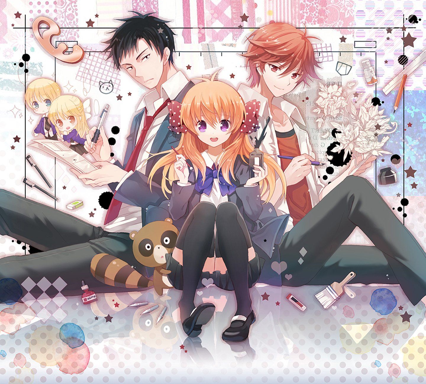 1440x1298 gekkan, Shoujo, Nozaki kun, Sakura, Nozaki, Long, Hair, Anime, Series, Couple, Love, Cute, Girl, Guy, Beauty, School, Uniform, Mikoshiba Wallpaper HD / Desktop and Mobile Background