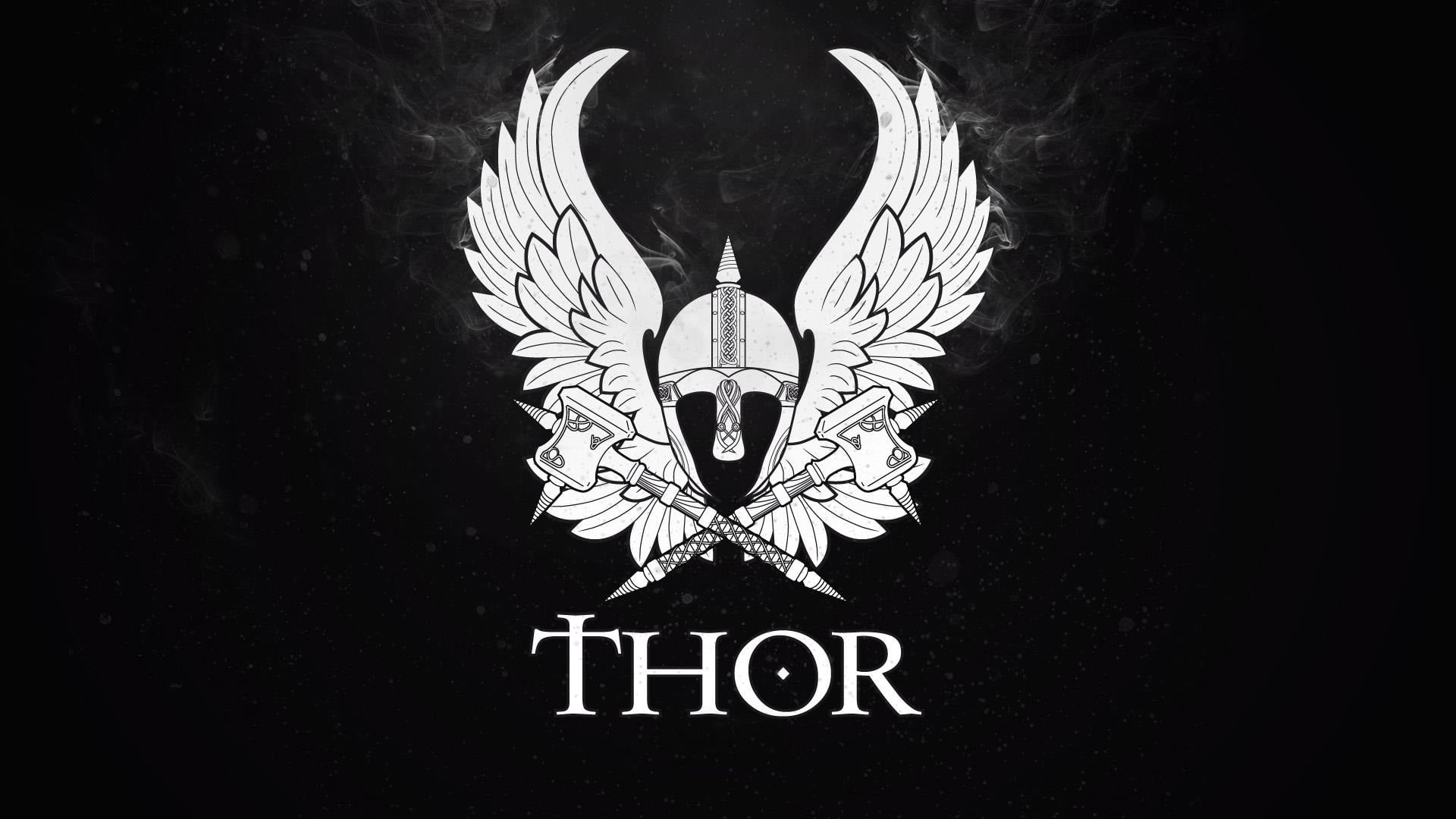 1920x1080 Thor logo, Thor, norse HD wallpaper