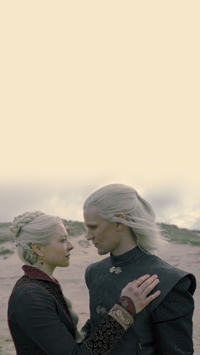 675x1200 House of the Dragon. Daemon and Rhaenyra Targaryen lockscreen