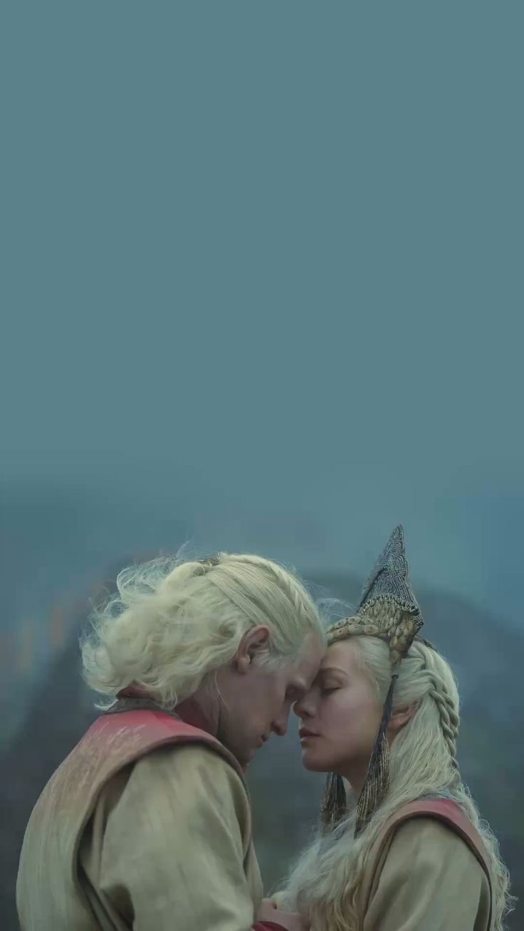 736x1308 Rhaenyra & Daemon. The House of Dragon aesthetic