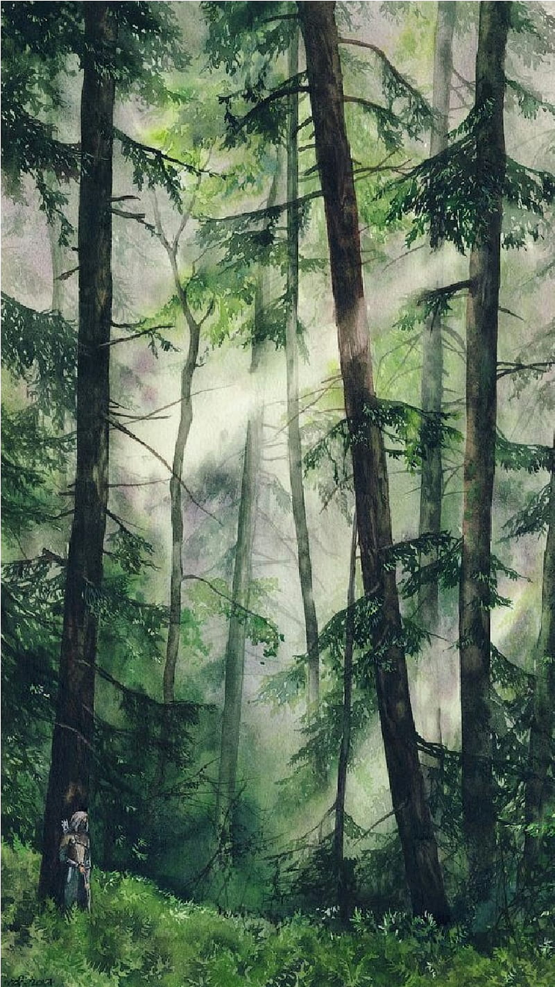 800x1422 HD wood elves wallpaper