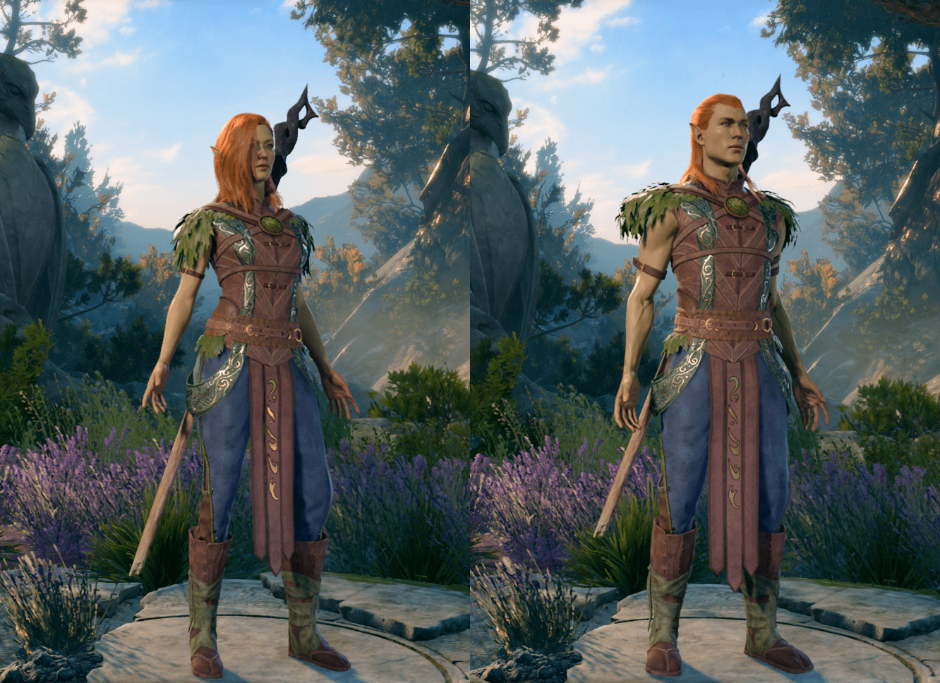 1332x968 Wood Elf. Baldurs Gate 3