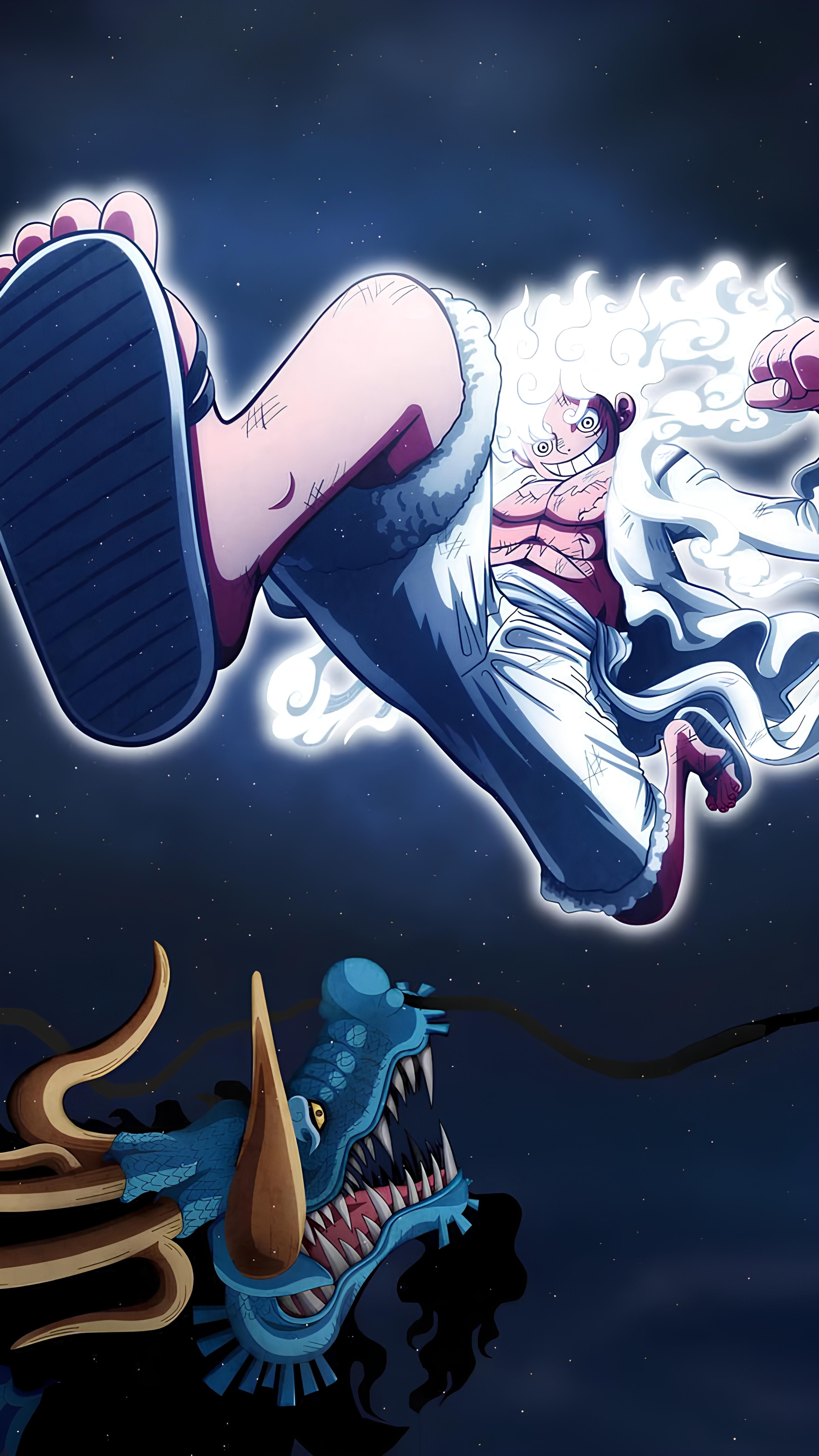3400x6044 Luffy Gear 5 Manga Wallpaper