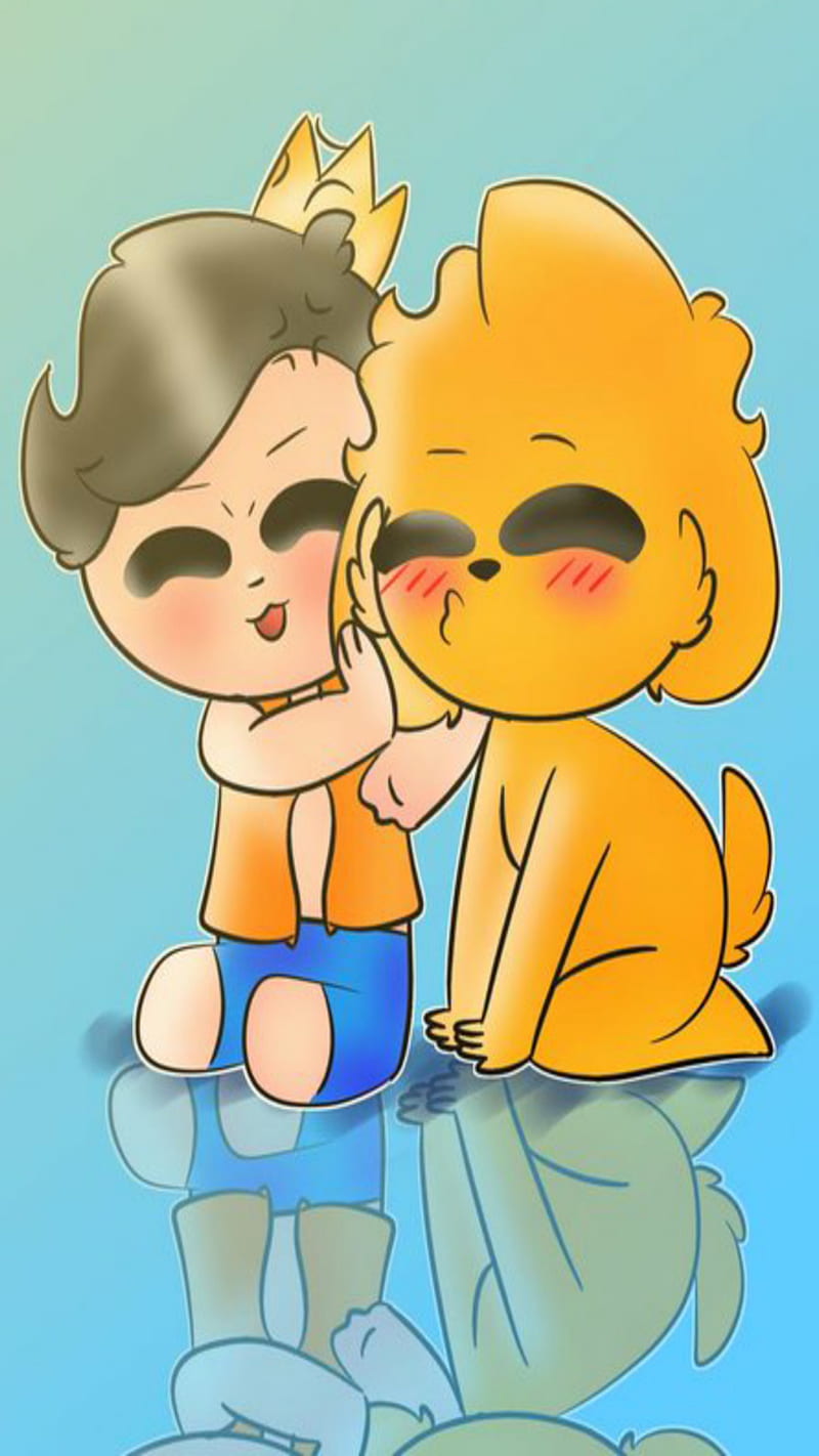 800x1422 Mike y Trollino, cartoon, mikecrack youtubers, HD phone wallpaper