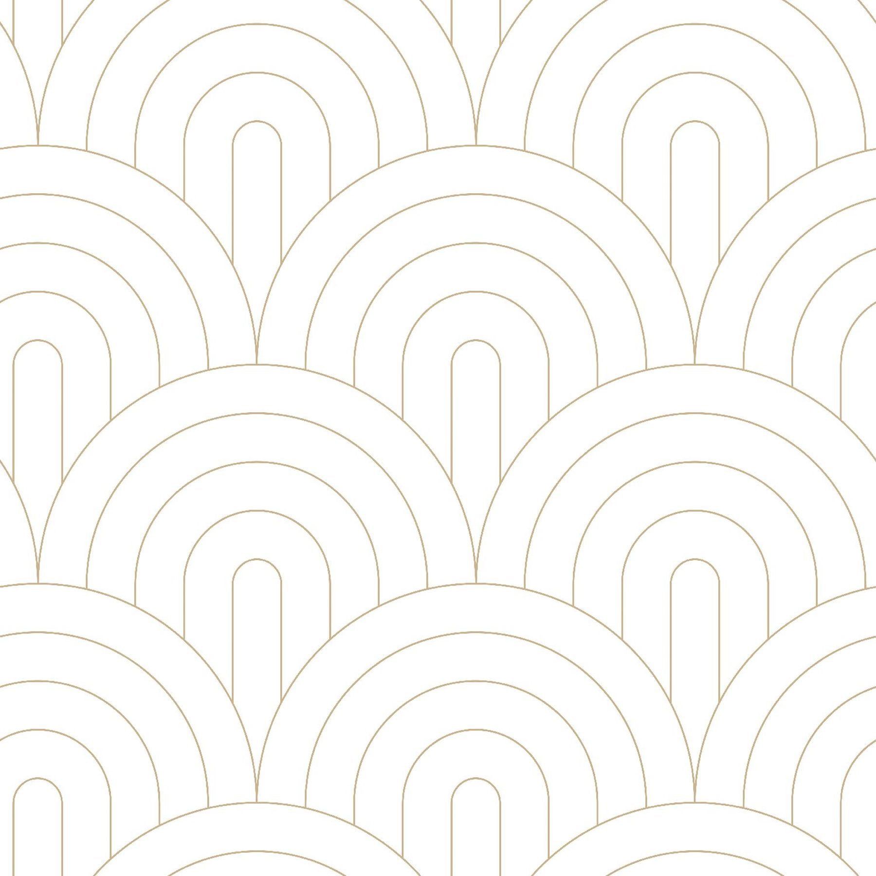 1800x1800 ESTA Home Lalique White Art Deco Motif Wallpaper, 20.9 In By 33 Ft