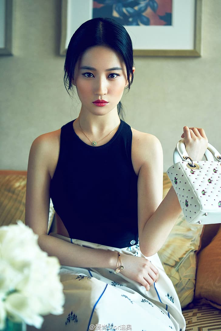 728x1092 HD wallpaper: Crystal Liu, women, actress, singer, Asian, Chinese, brunette
