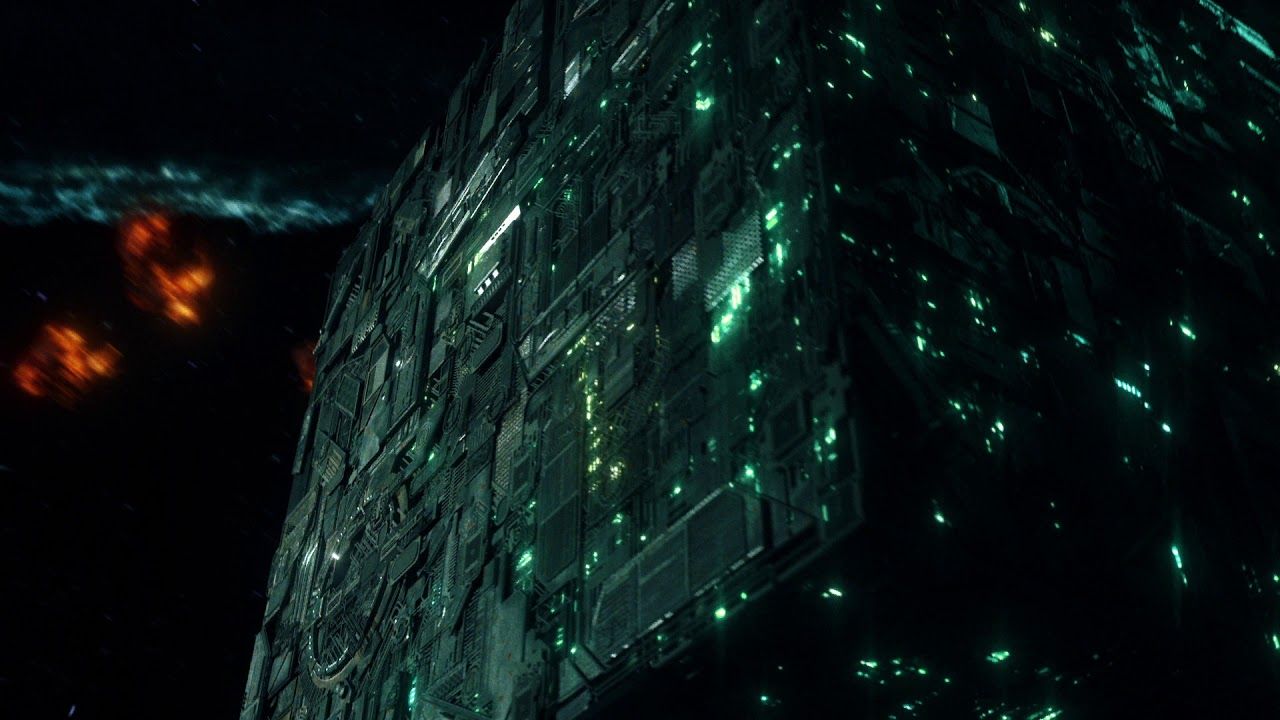 1280x720 Borg cube fly by