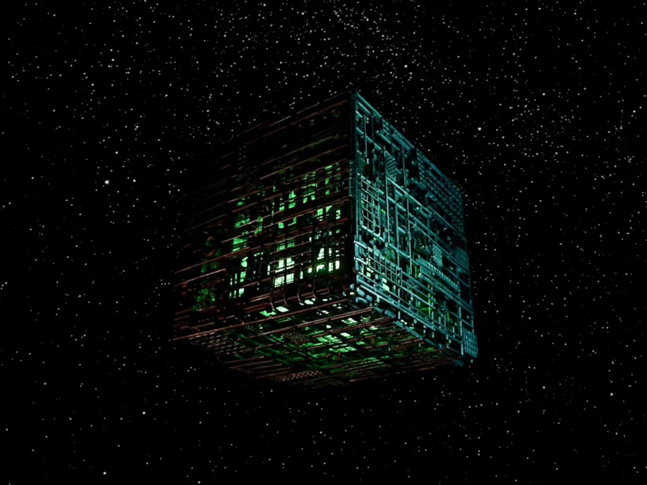 1280x960 Borg Cube Lamp assimilates your plastic sprues and wire meshes