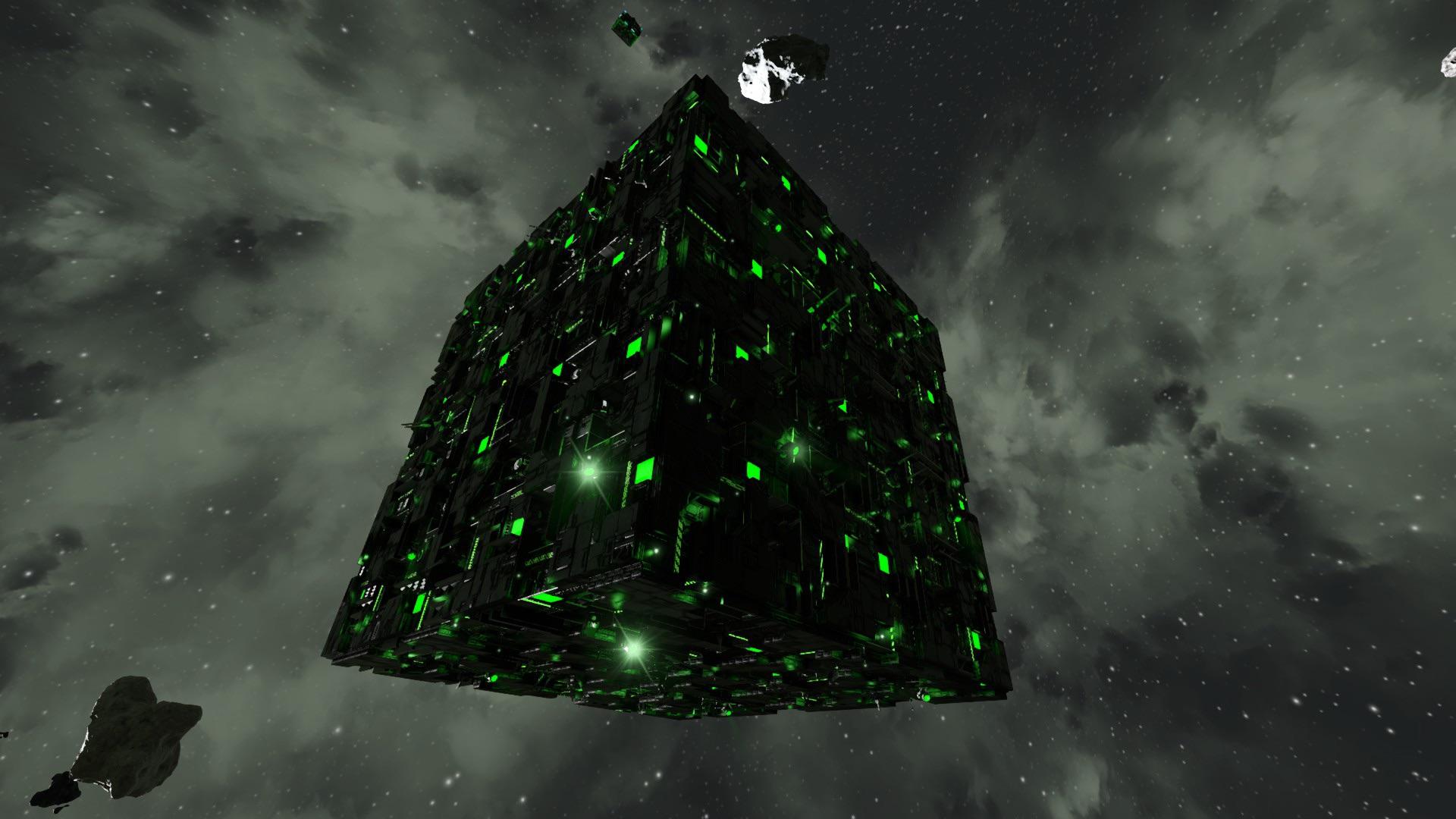 1920x1080 Borg Cube Progress. Outside is done