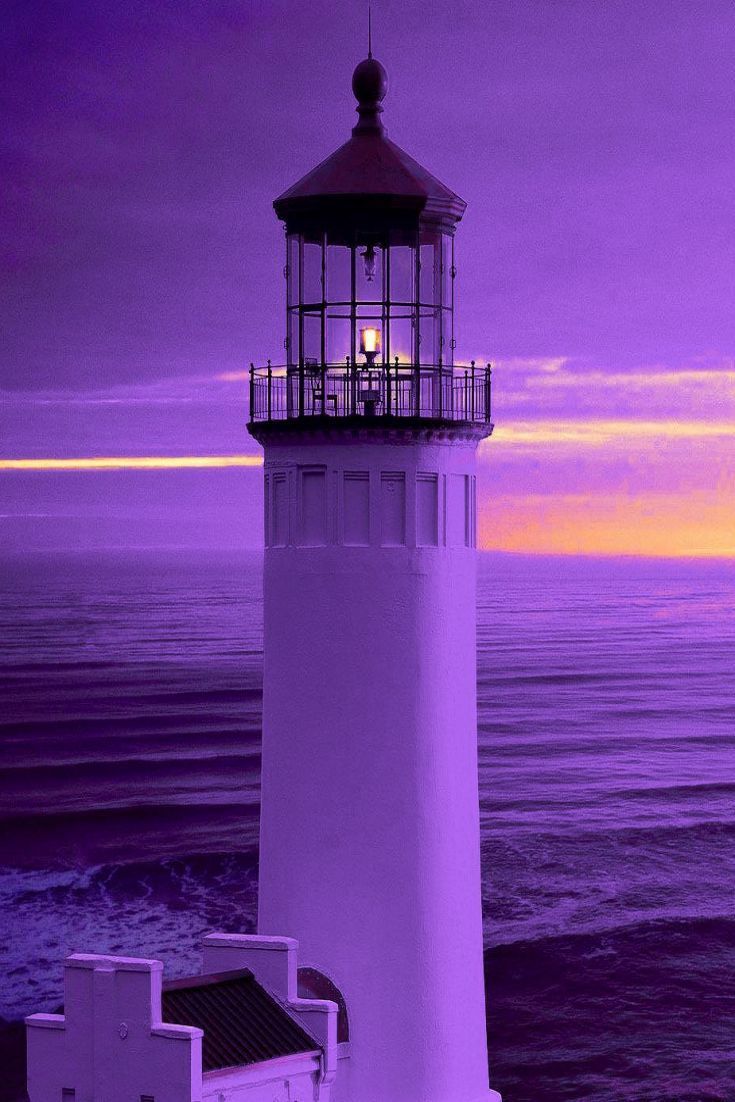 735x1102 Purple Lighthouse
