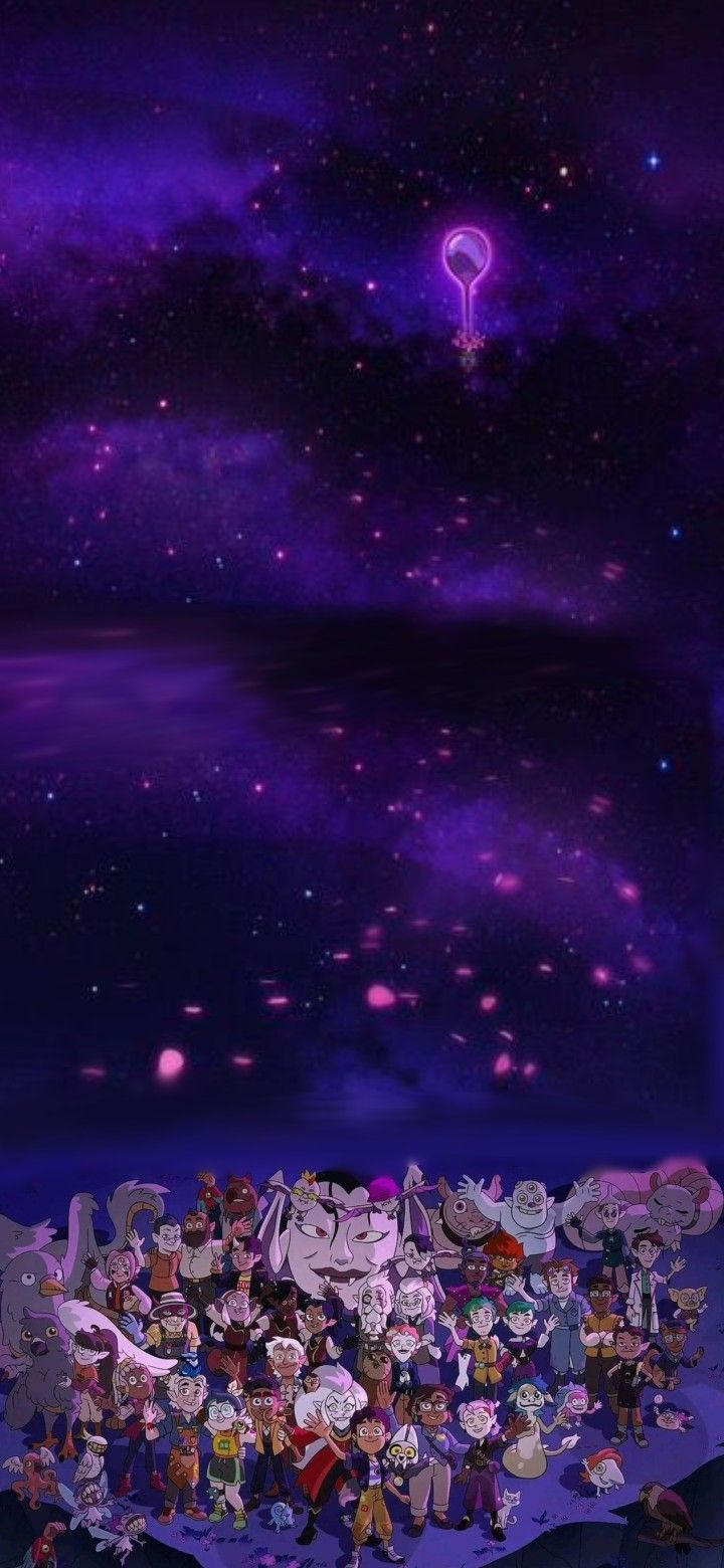 720x1560 Purple Owl House Wallpaper