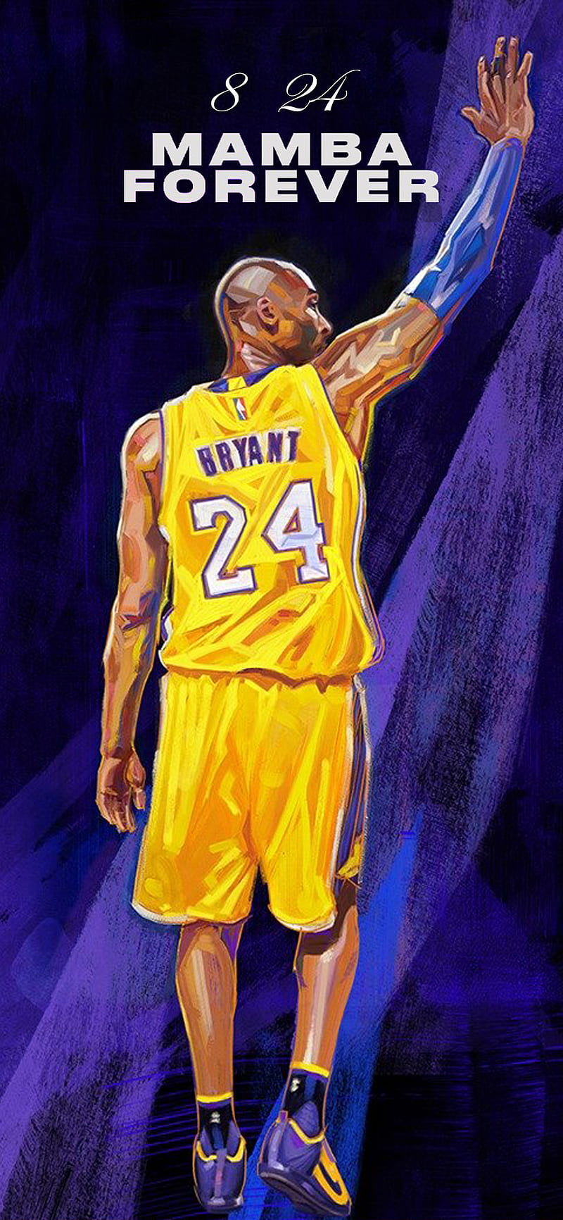 800x1732 Wallpaper Retro Kobe Bryant Jersey Aesthetic Kobe Bryant Wallpaper Trophy Retro Kobe Bryant