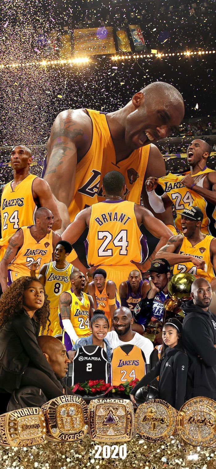 700x1515 Photo collage of kobe and gigi bryant photo from championships kobe wallpaper five championship rin. Kobe championship wallpaper, Kobe bryant trophy wallpaper, Rip kobe bryant wallpaper